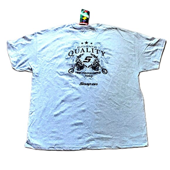 SNAP-ON Men's 2XL Heather Gray SS Tee (HANES) ~ MOTORCYCLE Graphics ~ NE… - Picture 11 of 14